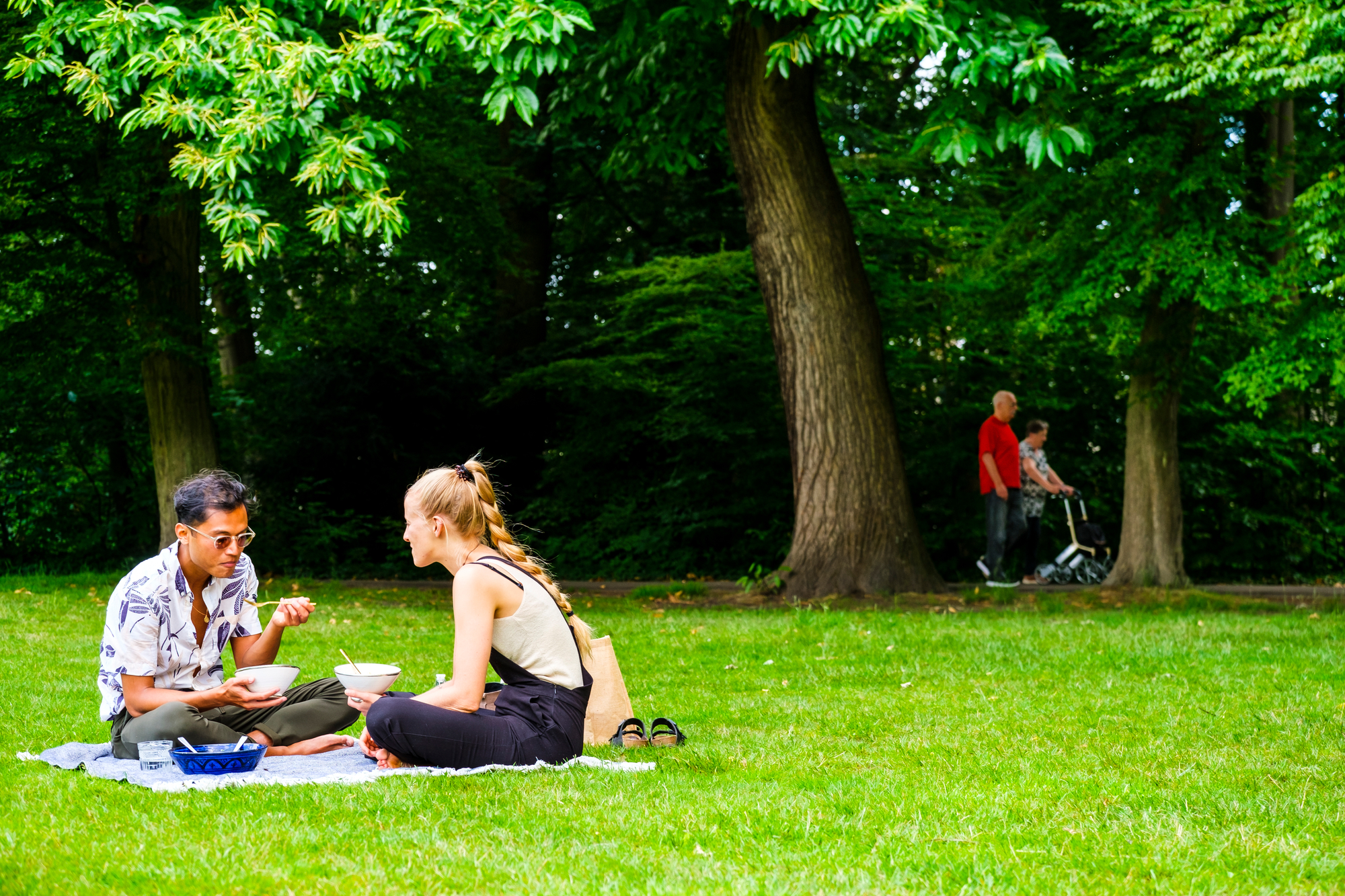 Foto van mensen in het Te Boelaarpark